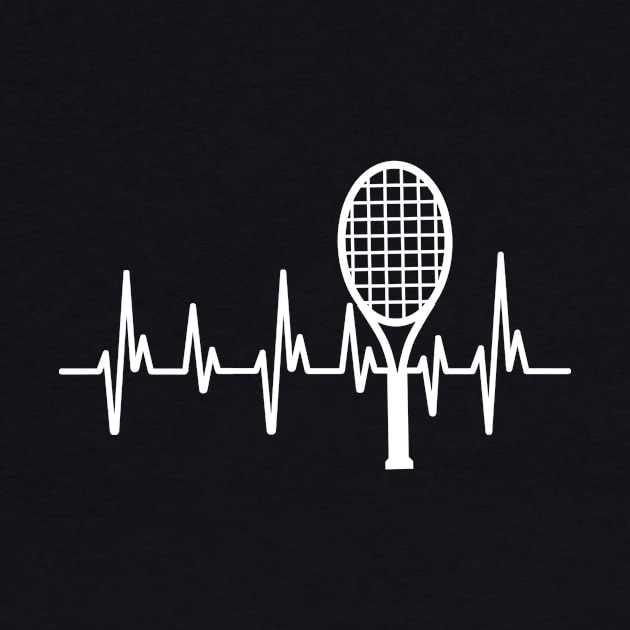 Tennis Racket Heartbeat by mintipap